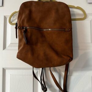 Sonoma Tan Leather Backpack